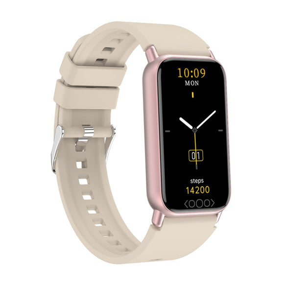 TK72 1.47 inch Color Screen Smart Watch, Support Heart Rate / Blood Pressure / Blood Oxygen / Blood Sugar Monitoring(Beige)