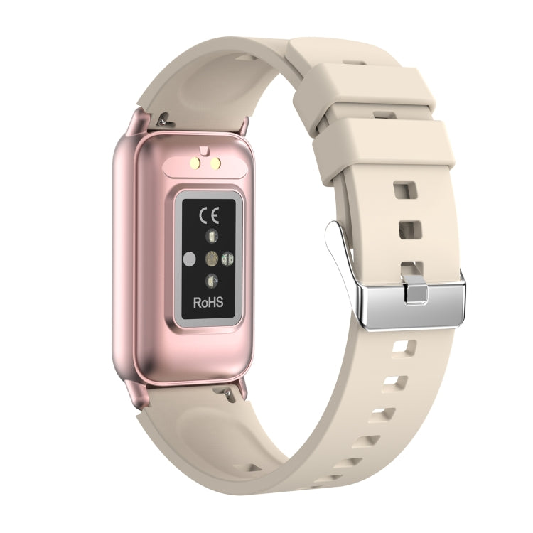 TK72 1.47 inch Color Screen Smart Watch, Support Heart Rate / Blood Pressure / Blood Oxygen / Blood Sugar Monitoring(Beige)