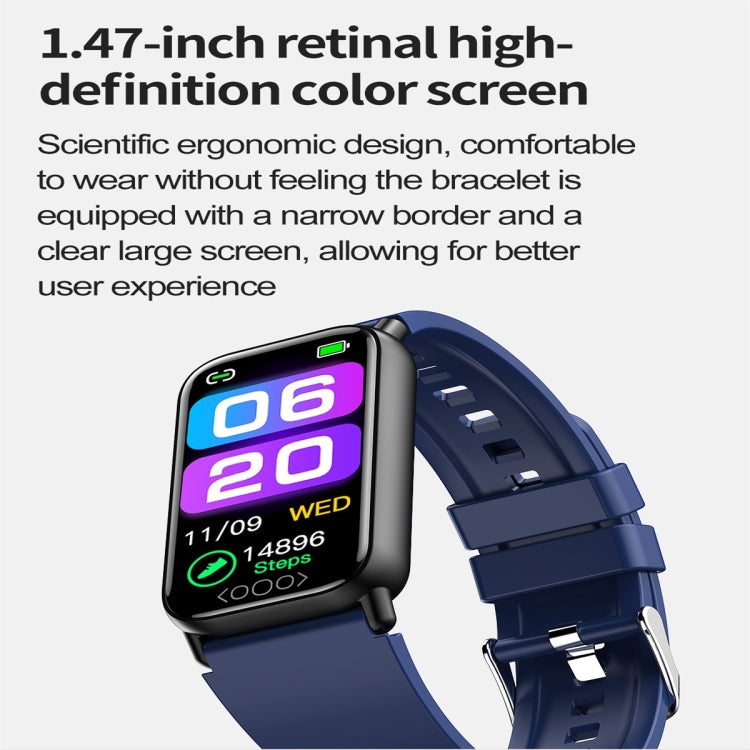 TK72 1.47 inch Color Screen Smart Watch, Support Heart Rate / Blood Pressure / Blood Oxygen / Blood Sugar Monitoring(Beige)
