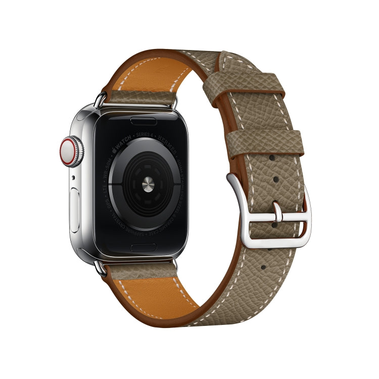For Apple Watch 3 / 2 / 1 Generation 38mm Universal Leather Cross Band(Gray)