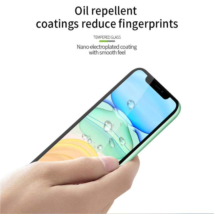 For iPhone 11 MOFI 9H 2.5D Full Screen Tempered Glass Film(Black)