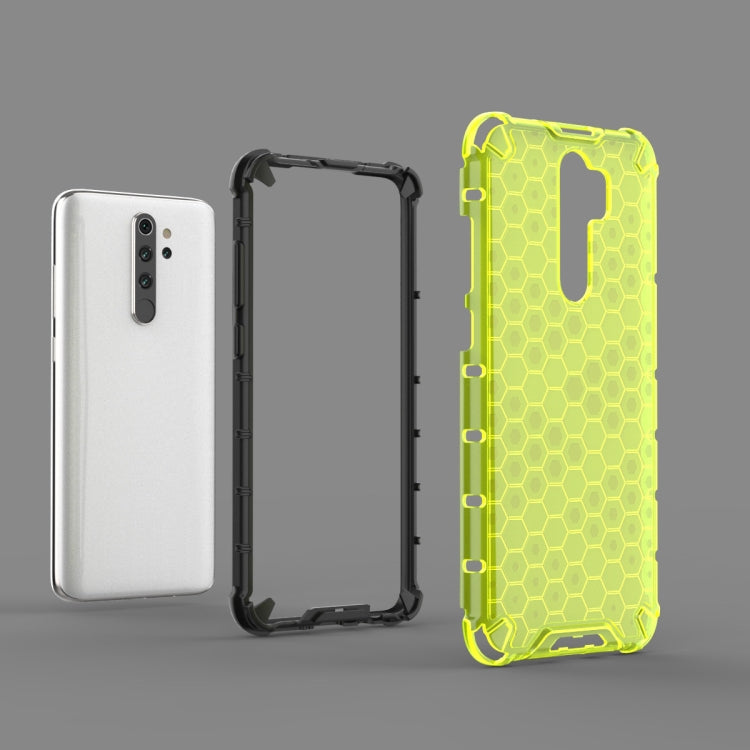 For Xiaomi Redmi Note 8 Pro Shockproof Honeycomb PC + TPU Case(Blue)