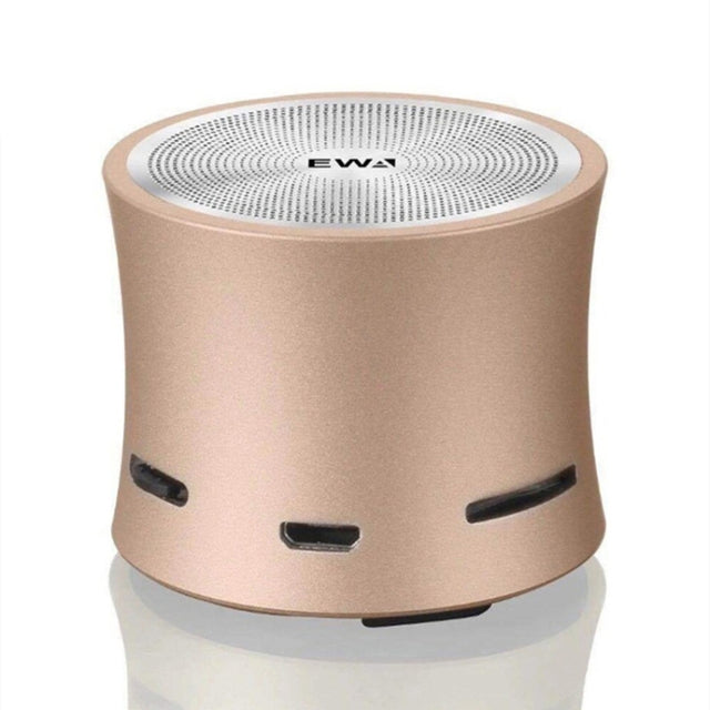 EWA A104 Bluetooth Speaker MP3 Player Portable Speaker Metallic USB Input MP3 Player Stereo Multimedia Speaker(Gold)