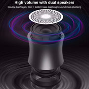 EWA A104 Bluetooth Speaker MP3 Player Portable Speaker Metallic USB Input MP3 Player Stereo Multimedia Speaker(Blue)