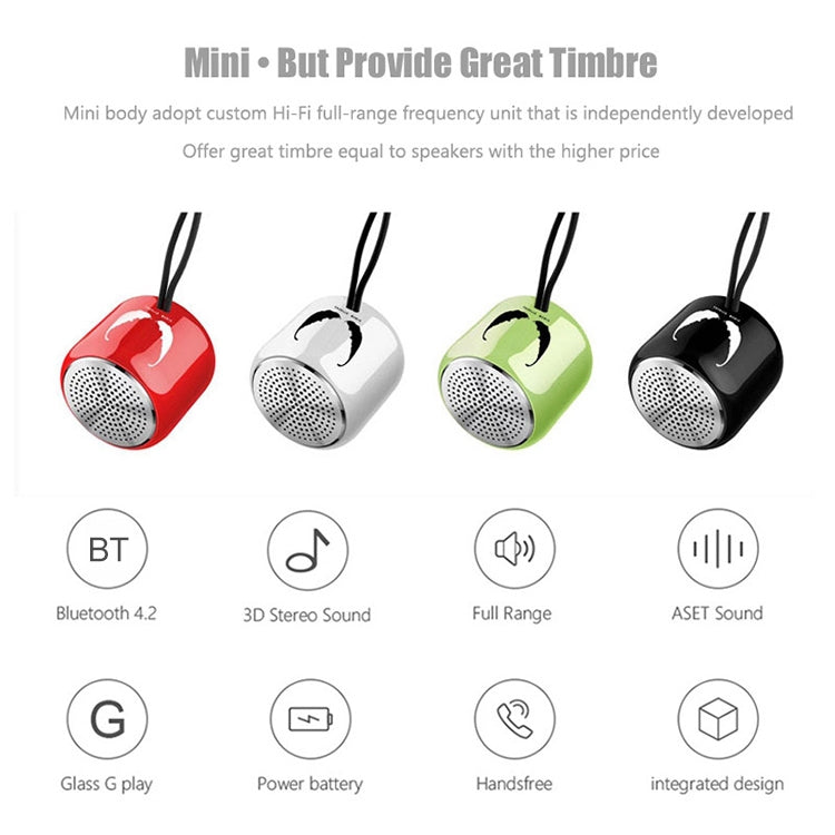 M9 Bluetooth5.0 Subwoofer Portable Speaker Aluminium Alloy Body Music Player(Red)