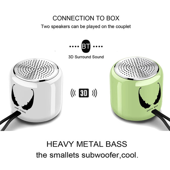 M9 Bluetooth5.0 Subwoofer Portable Speaker Aluminium Alloy Body Music Player(White)