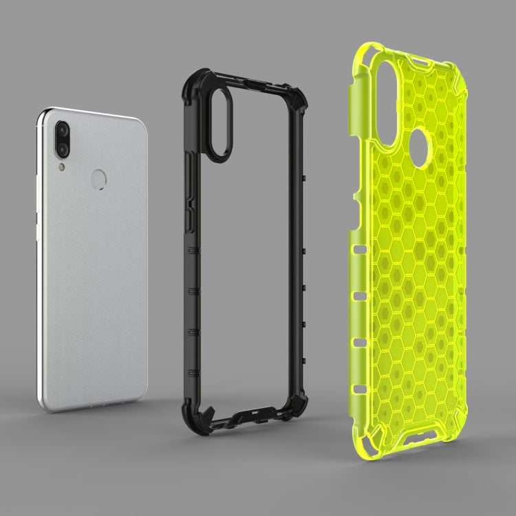 For Huawei Nova 3i  Shockproof Honeycomb PC + TPU Case(Blue)