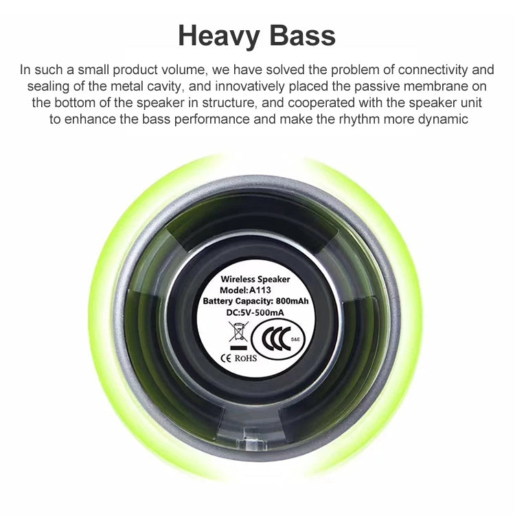 EWA A113 Portable Super Mini Bluetooth Speaker Wireless Bass Subwoofer Boom Box Speakers(Rose Gold)