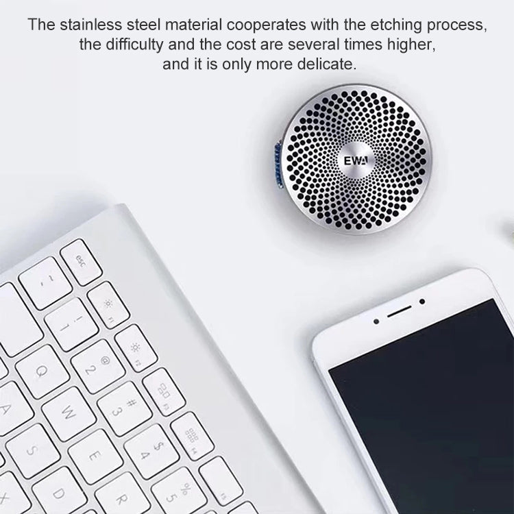 EWA A113 Portable Super Mini Bluetooth Speaker Wireless Bass Subwoofer Boom Box Speakers(Rose Gold)