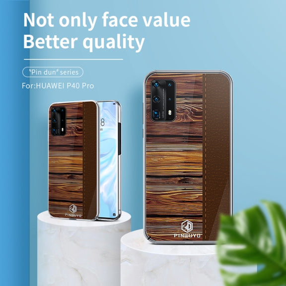 For Huawei P40 Pro PINWUYO Pindun Series Slim 3D Flashing All-inclusive PC Case(Blue)