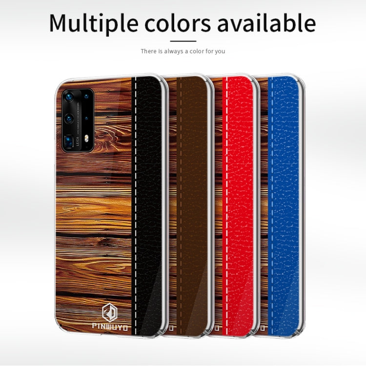 For Huawei P40 Pro PINWUYO Pindun Series Slim 3D Flashing All-inclusive PC Case(Red)