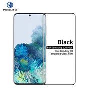 For Galaxy S20 Plus PINWUYO 9H 3D Hot Bending Tempered Glass Film(Black)