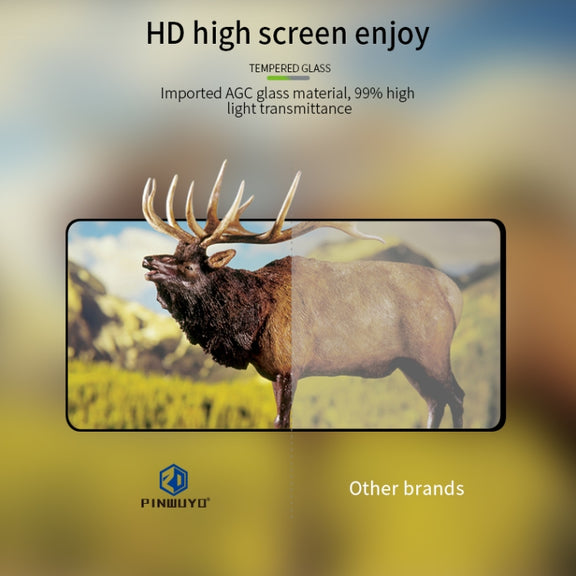 For Huawei P40 PINWUYO 9H 2.5D Full Screen Tempered Glass Film(Black)