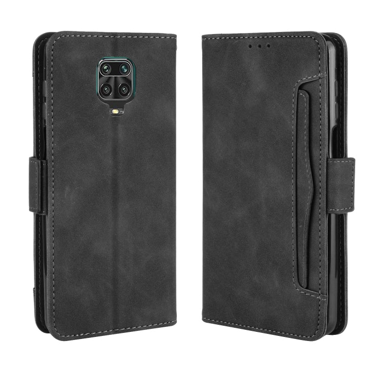 For Xiaomi Redmi Note 9 Pro / Note 9s / Note 9 Pro Max  Wallet Style Skin Feel Calf Pattern Leather Case with Separate Card Slot(Black)