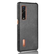 For Oppo Find X2 Pro Shockproof Litchi Texture PC + PU Case(Black)