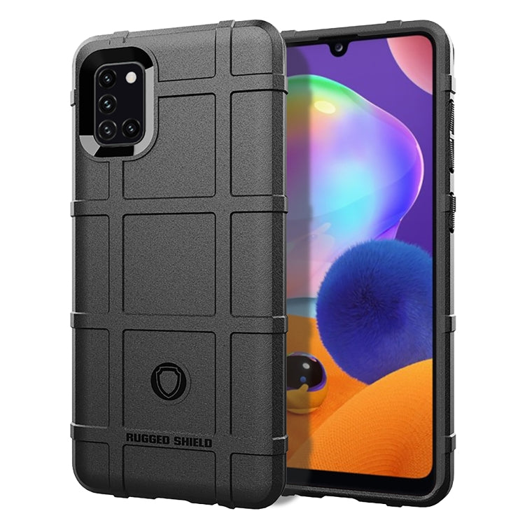For Galaxy A31 Full Coverage Shockproof TPU Case(Black)