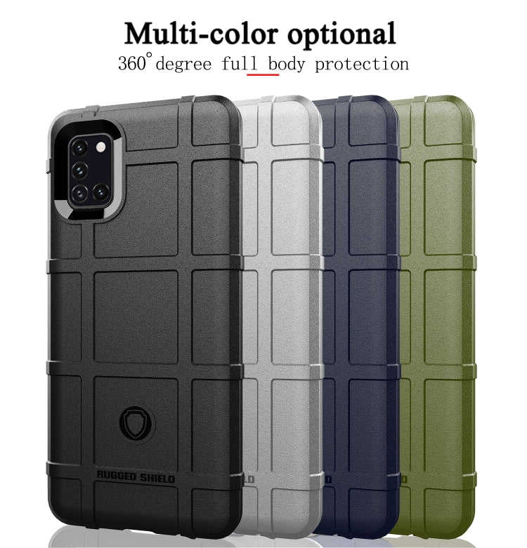 For Galaxy A31 Full Coverage Shockproof TPU Case(Black)
