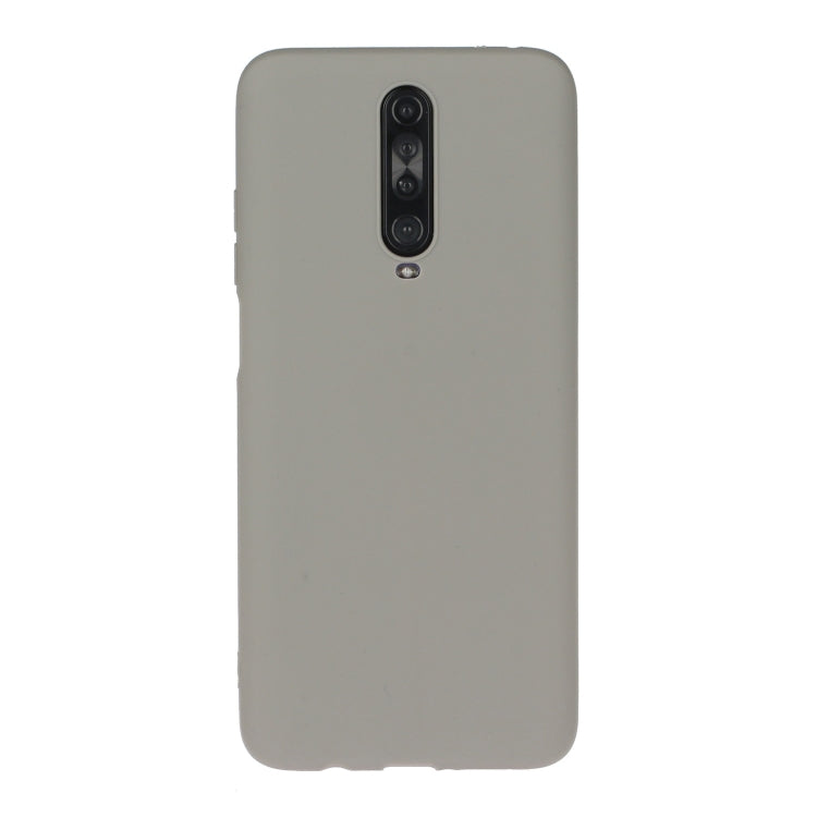 For Xiaomi Redmi K30 Solid Color Frosted TPU  Phone Case(Gray)