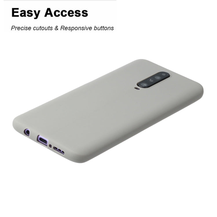 For Xiaomi Redmi K30 Solid Color Frosted TPU  Phone Case(Gray)