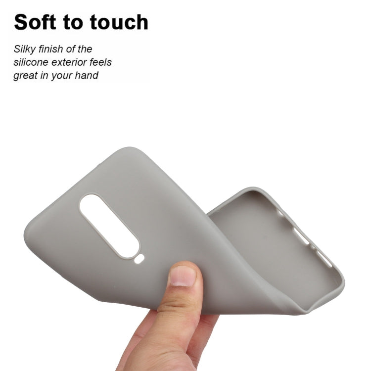 For Xiaomi Redmi K30 Solid Color Frosted TPU  Phone Case(Gray)