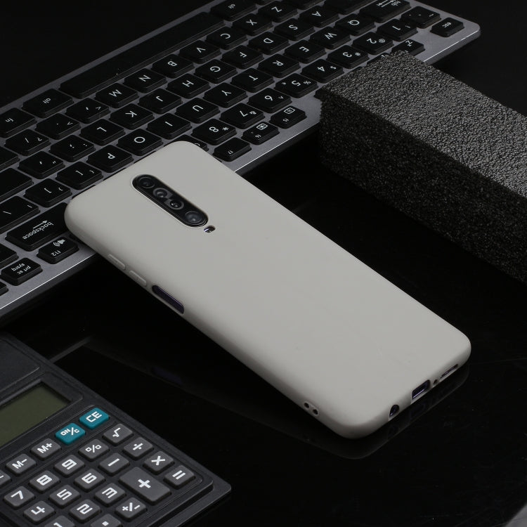 For Xiaomi Redmi K30 Solid Color Frosted TPU  Phone Case(Gray)