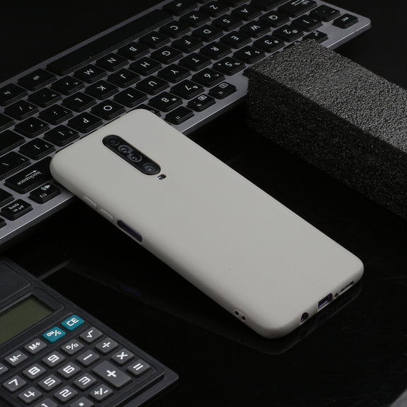 For Xiaomi Redmi K30 Solid Color Frosted TPU  Phone Case(Gray)