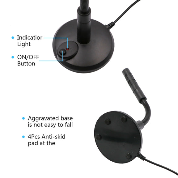 Mini Microphone Micro Voice Changer USB Gaming Condenser Microphone for Computer