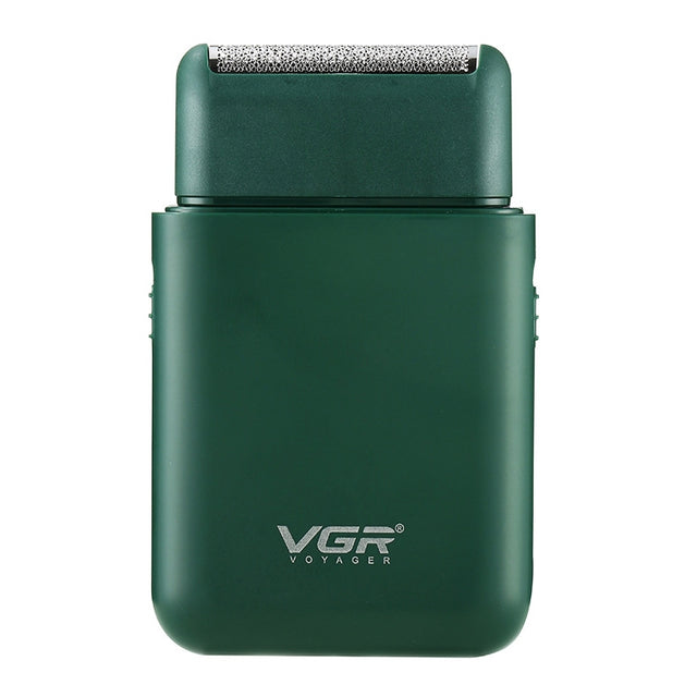 VGR V-390 5W USB Portable Reciprocating Electric Shaver (Green)
