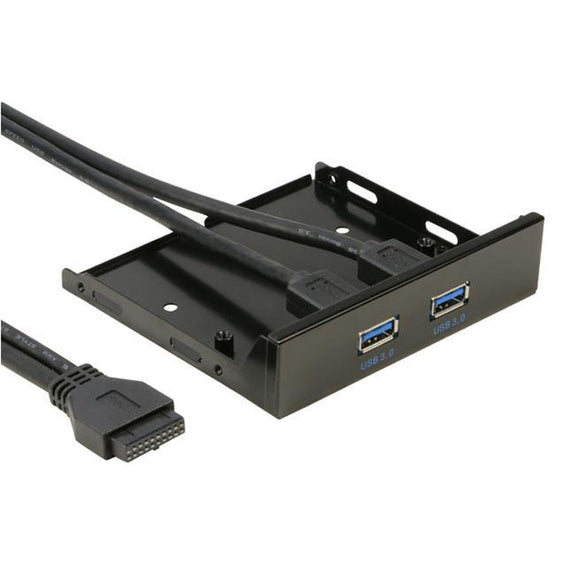 2-Port USB 3.0 3.5 inch Front Panel Data Hub for PC