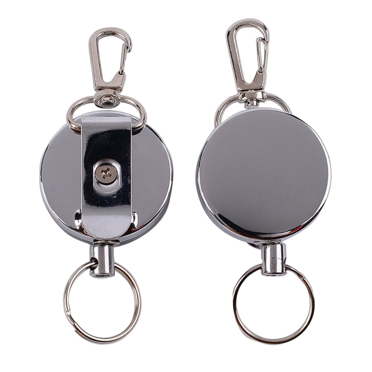 Resilience Steel Wire Rope Elastic Sporty Retractable Anti Lost Keychain