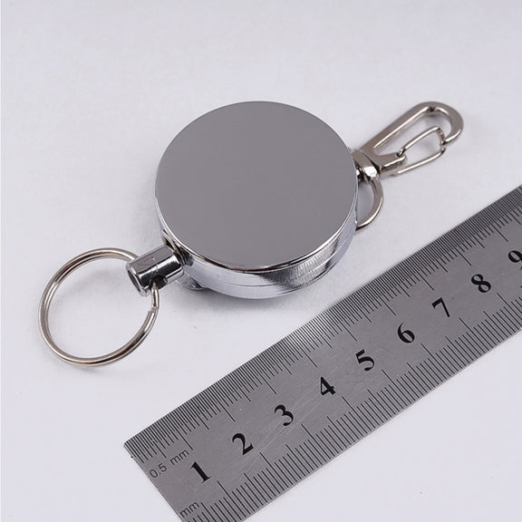 Resilience Steel Wire Rope Elastic Sporty Retractable Anti Lost Keychain