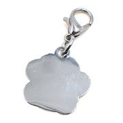 10 PCS Enamel Cat Dog  Bear Paw Prints Key Chain Jewelry Making(Color Mixing)