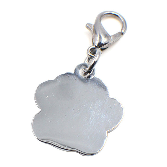 10 PCS Enamel Cat Dog  Bear Paw Prints Key Chain Jewelry Making(Color Mixing)