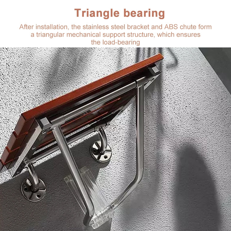 Folding Solid Wood Wall Mounted Relaxation Shower Chair(F Fype)