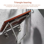 Folding Solid Wood Wall Mounted Relaxation Shower Chair(F Fype)
