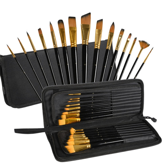 Professional Painting Art Nylon Wool Gouache Acrylic Brush Watercolor Pen Set