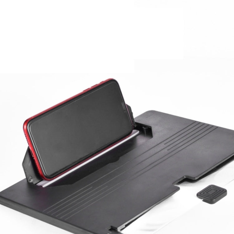 12 Inch Pull-Out Mobile Phone Screen Magnifier 3D Desktop Stand, Style:Blu-ray Model(Red)