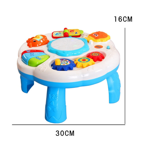 Multi-function Lighting Hand Drums Children Electric Music Toys(White)