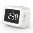 AEC BT-511 Mini LED HD Mirror Bluetooth Speaker, Support 32GB TF Card & 3.5mm AUX & Dual Alarm Clock & Real-time Temperature & Hands-free Calling(White) - free shipping - PMC TechLife - Order now!