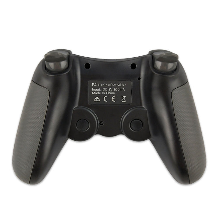 Rubberized Wireless Game Controller Bluetooth Handle for PS4 Host(Blue)