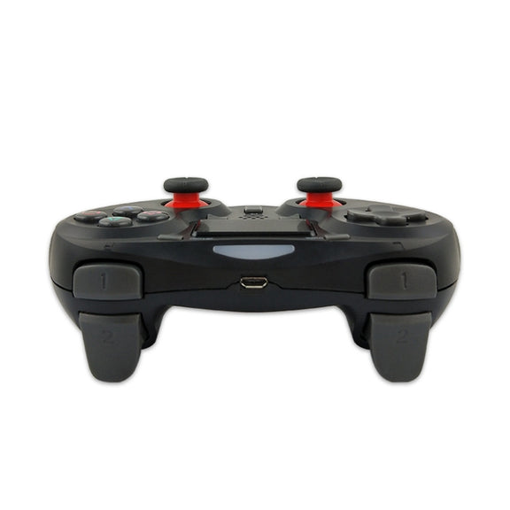 Rubberized Wireless Game Controller Bluetooth Handle for PS4 Host(Orange)