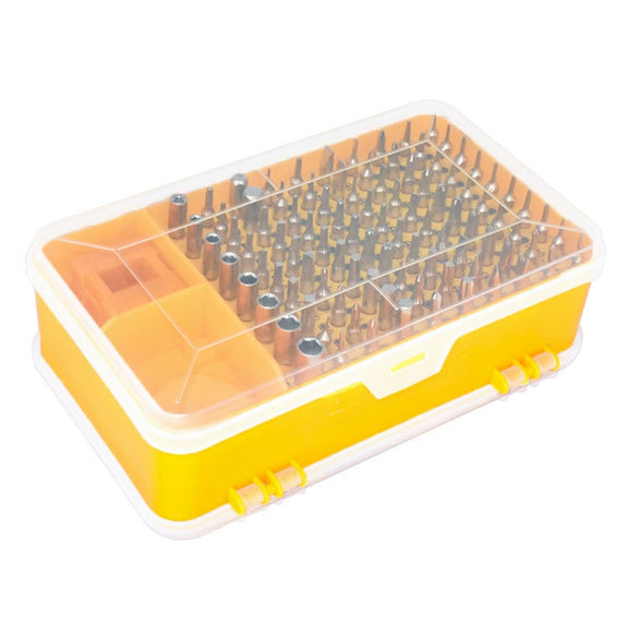 110 in 1 Magnetic Plum Screwdriver Mobile Phone Disassembly Repair Tool(Yellow)