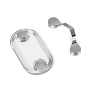 Magnetic Glasses Holder Magnetic Brooch Number Plate Headset Glasses Clip(Silver)