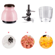 Portable Mixing Cup Electric Soy Milk Juicer Multi-function Cooking Machine Home Meat Grinder(Beige)