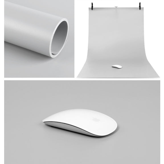 70x140cm Shooting Background Board PVC Matte Board Photography Background Cloth Solid Color Shooting Props(Gray)