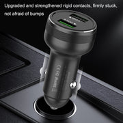 QIAKEY GX739 Dual USB Fast Charge Car Charger(Black)