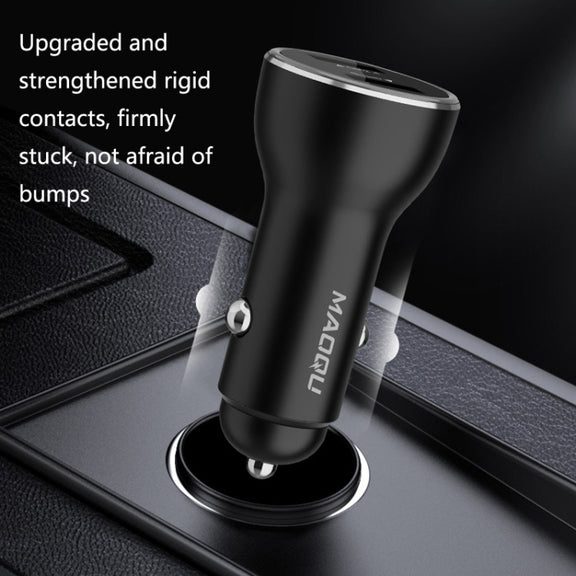 QIAKEY QK739 Dual Ports Fast Charge Car Charger(Black)