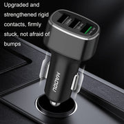QIAKEY GT680 3 USB Ports Fast Charge Car Charger(Gray)