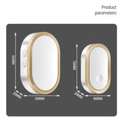 CACAZI A99 Home Smart Remote Control Doorbell Elderly Pager, Style:EU Plug(Black)