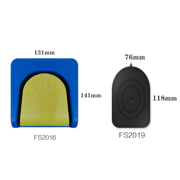 Pcsensor USB Foot Pedal Control Switch Keyboard Adapter For Computer, Model:FS2016